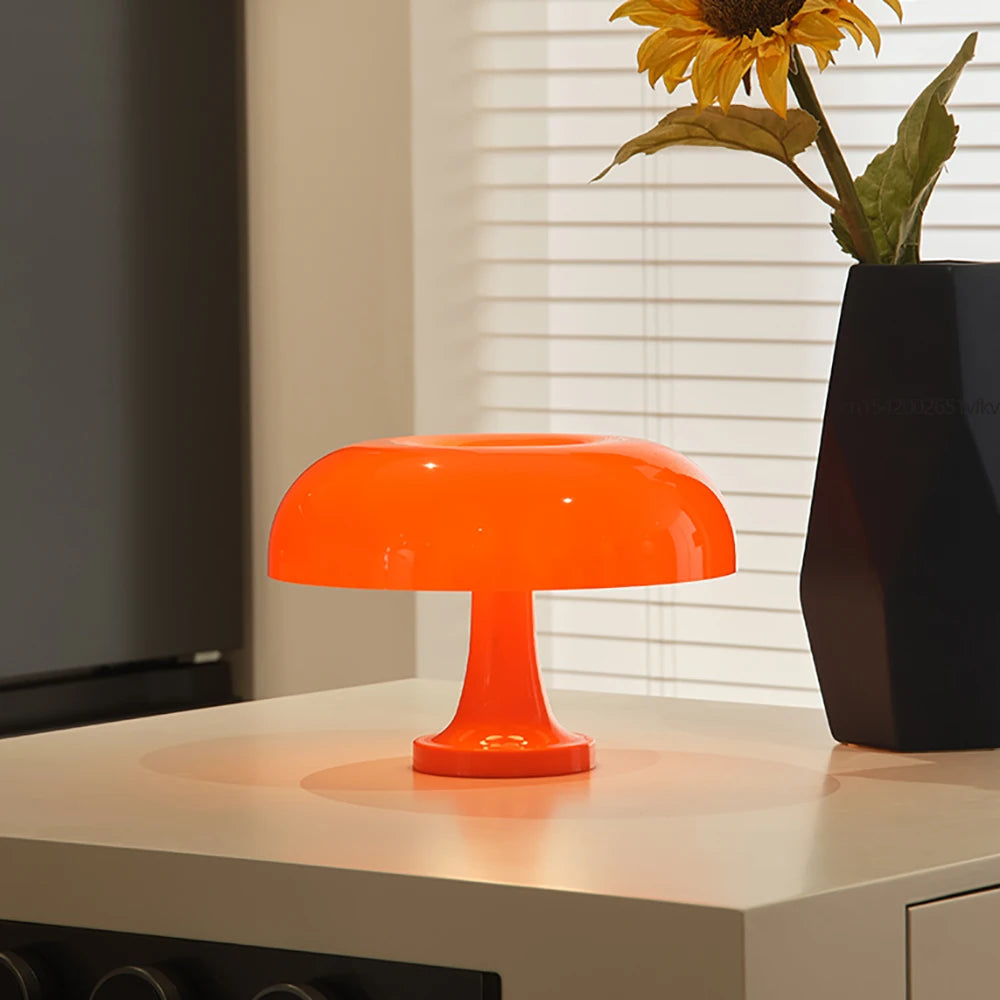 Lampe de table LED champignon rétro