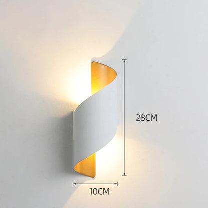 Applique Murale LED au Design Spirale