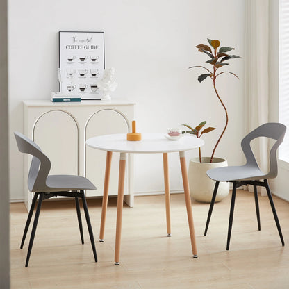 Ensemble de 4 Chaises nordiques au design créatif