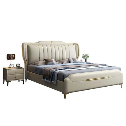 Lit double de luxe multifonctionnel
