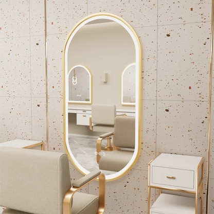 Miroir LED de salle de bain ovale