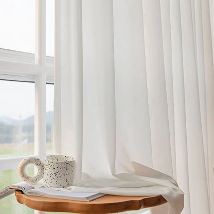 Rideaux transparents en tulle doux dense