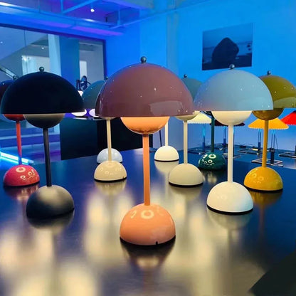 Lampe de table champignon rechargeable