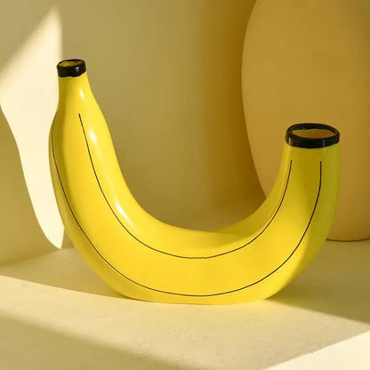 Vase en résine de fleur de bananier