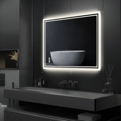 Miroir LED rétroéclairage pour salle de bain