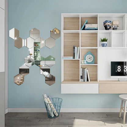 Autocollant mural miroir 3D