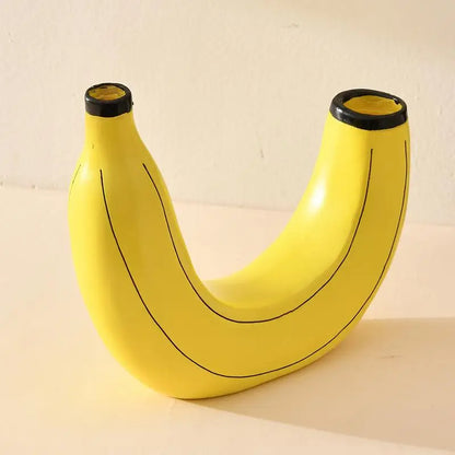 Vase en résine de fleur de bananier