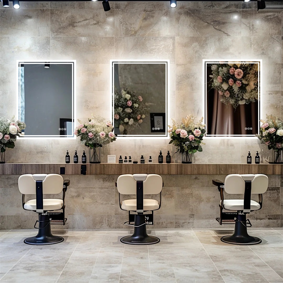 Miroir LED rétroéclairage pour salle de bain