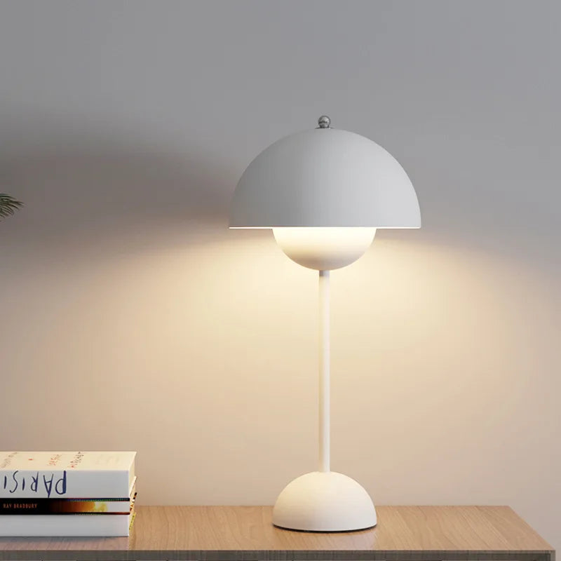 Lampe de table champignon rechargeable