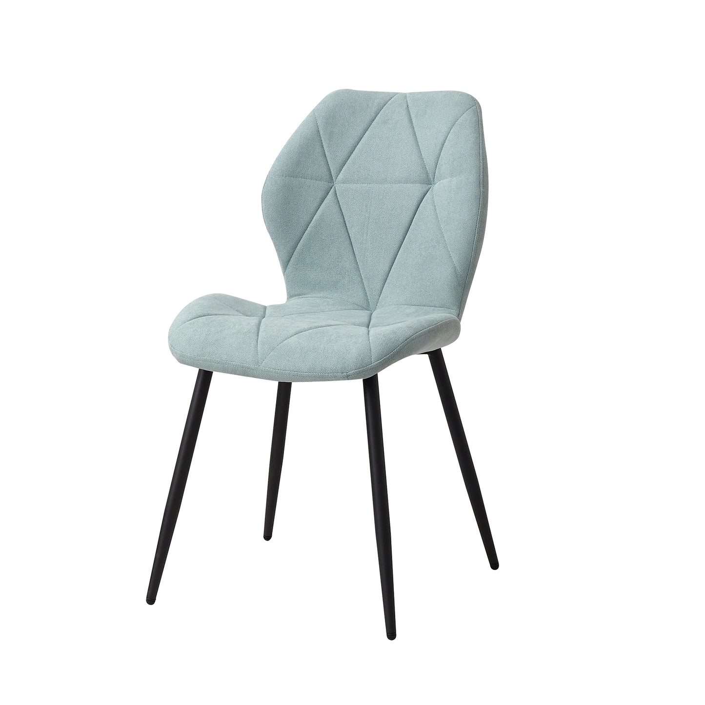 Chaises de salle à manger en tissu de lin rembourré