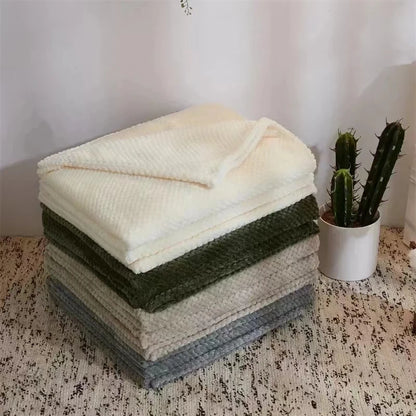 Couvertures à carreaux pour lits
