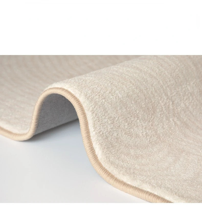 Tapis japonais en peluche design minimaliste