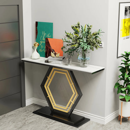 Table console en métal