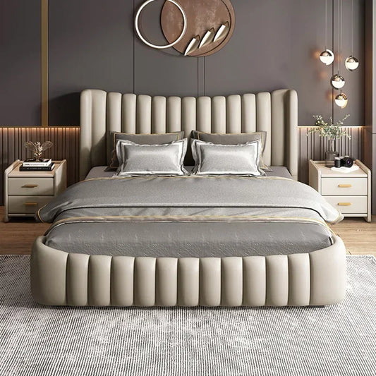 Lit Nordique en Bois pour Couple