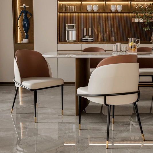 Chaises de salle à manger en similicuir