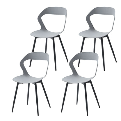 Ensemble de 4 Chaises nordiques au design créatif