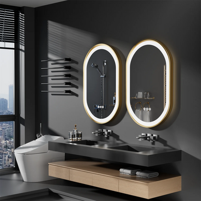 Miroir LED de salle de bain ovale