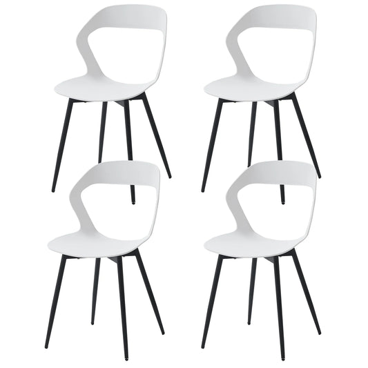 Ensemble de 4 Chaises nordiques au design créatif