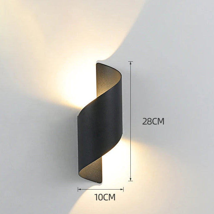 Applique Murale LED au Design Spirale