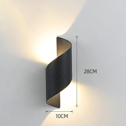 Applique Murale LED au Design Spirale