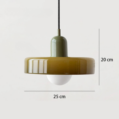 Lustre en verre rétro nordique